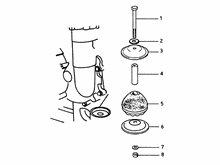 Elastische aufhangung