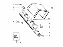 Befestigung hintere trommel