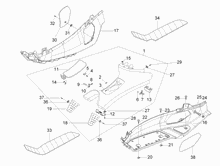 Mittlere Verklaidung - Fußraster