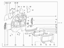 Vorderes Handschuhfach  - Schild-Rückseite