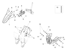 Vorderes Schutzblech-Stütze