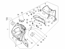 Vorderes Handschuhfach  - Schild-Rückseite
