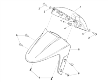 Vorderes Schutzblech-Stütze