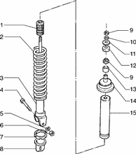 Bowdenzüge Hintere bremse-km-zähler-starter