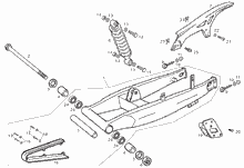 Schwinge - Stoßdämpfer
