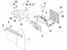 Hinterabdeckung - Kotflügellappen
