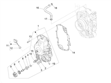 Schwungraddeckel - Ölfilter