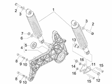 Hintere Radaufhängung - Stoßdämpfer