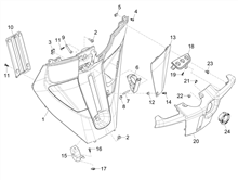 Vorderes Handschuhfach  - Schild-Rückseite
