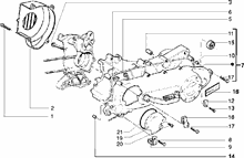 Einheit Zylinder-Kolben-Kolbenbolzen