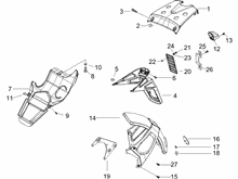 Hinterabdeckung - Kotflügellappen