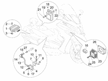 Spannungsreglerern - Elektronisches Steuergerern - Zündspule