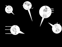 Fernschalteren - Batterie - Hupe