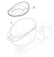 Schutzhelmgehäuse - Untersitz