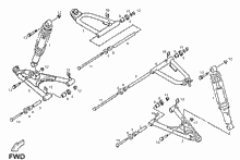 Schwinge - Stoßdämpfer