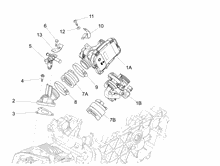 Drosselkörper - Einspritzdüse – Ansaugstutzen