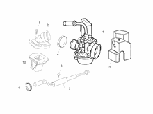Vergaser, komplett - Ansaugstutzen