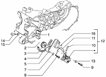 Befestigung schaltsegment