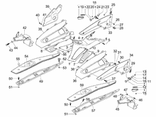 Mittlere Verklaidung - Fußraster