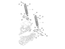 Hintere Radaufhängung - Stoßdämpfer