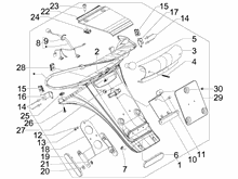 Hinterabdeckung - Kotflügellappen