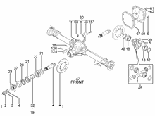 Hinterachse mit Differential