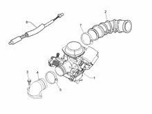 Vergaser, komplett - Ansaugstutzen