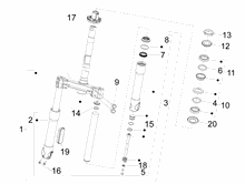 Gabel/Lenkerleitung - Steuersatz
