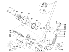 Vordere Radaufhängung/Federung - Stoßdämpfer