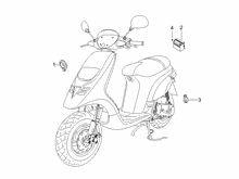 Fernschalteren - Batterie - Hupe