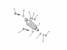 Hintere Radaufhängung - Stoßdämpfer