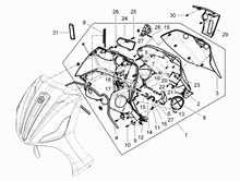Vorderes Handschuhfach  - Schild-Rückseite