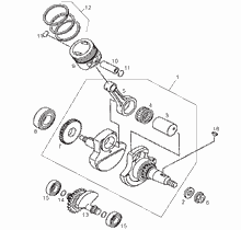 Zylinderkopf - Zylinder - Kolben