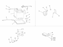 Fernschalteren - Batterie - Hupe