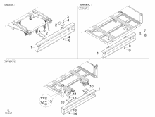 Mittlere Verklaidung - Fußraster