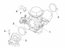 Vergaser, komplett - Ansaugstutzen