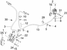 Bremschlauchen - Bremszangen