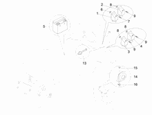 Fernschalteren - Batterie - Hupe