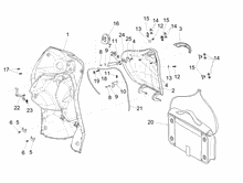 Vorderes Handschuhfach  - Schild-Rückseite