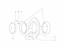 Vorder- und Hinterräder