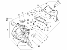 Vorderes Handschuhfach  - Schild-Rückseite