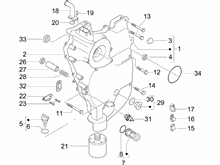 Schwungraddeckel - Ölfilter