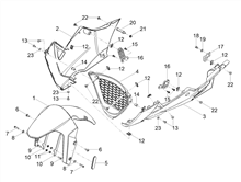 Vorderes Schutzblech-Stütze