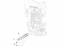 Schwungraddeckel - Ölfilter