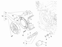 Schwungraddeckel - Ölfilter