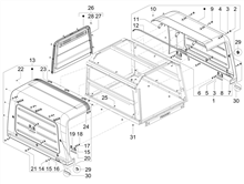 Mittlere Verklaidung - Fußraster