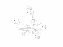Hintere Radaufhängung - Stoßdämpfer