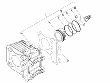 Einheit Zylinder-Kolben-Kolbenbolzen
