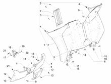 Vorderes Handschuhfach  - Schild-Rückseite