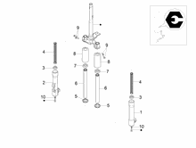 Vordere Radaufhängung/Federung - Stoßdämpfer
